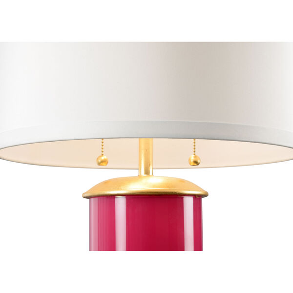 Savannah Fuchsia and Gold Two-Light Table Lamp, image 2