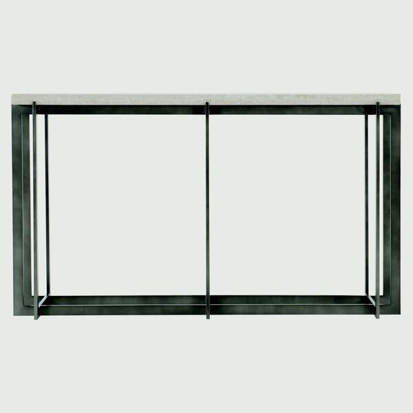 Hathaway Oil Rubbed Bronze and White Metal Console Table, image 1