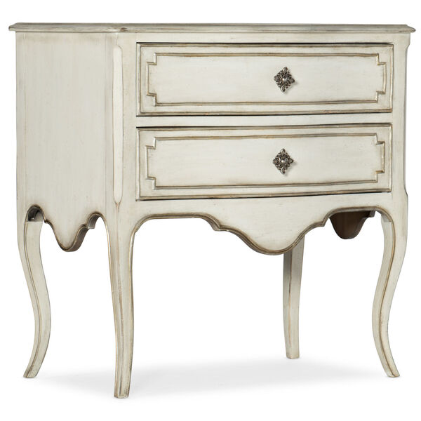 Sanctuary Champagne 30-Inch Two-Drawer Nightstand, image 1