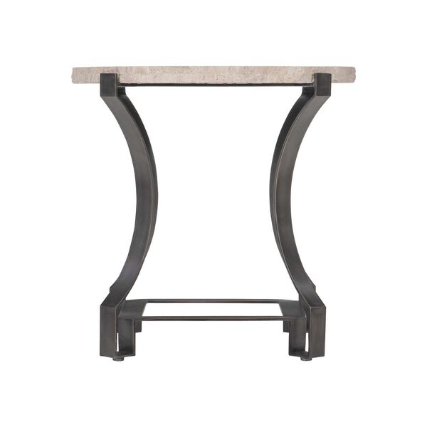 Sayers Cream and Oil Rubbed Bronze Side Table, image 3