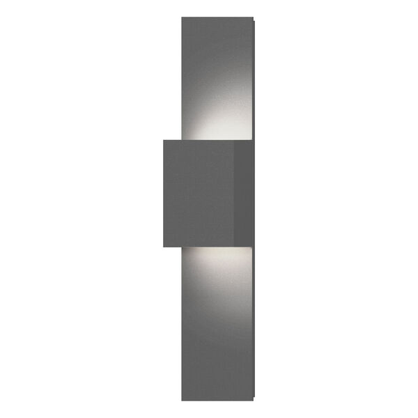 Flat Box Textured Gray LED 6-Inch Wall Sconce, image 1
