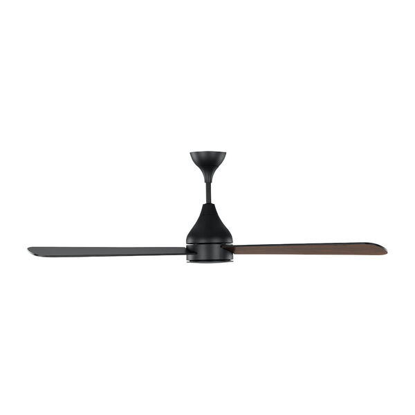 Streaming Smart Midnight Black 60-Inch Indoor/Outdoor Integrated LED Ceiling Fan with Remote Control and Reversible Motor, image 4