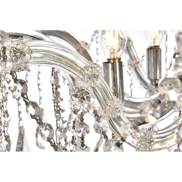 Maria Theresa Chrome 24-Inch Six-Light Flush Mount with Clear Royal Cut Crystal, image 5