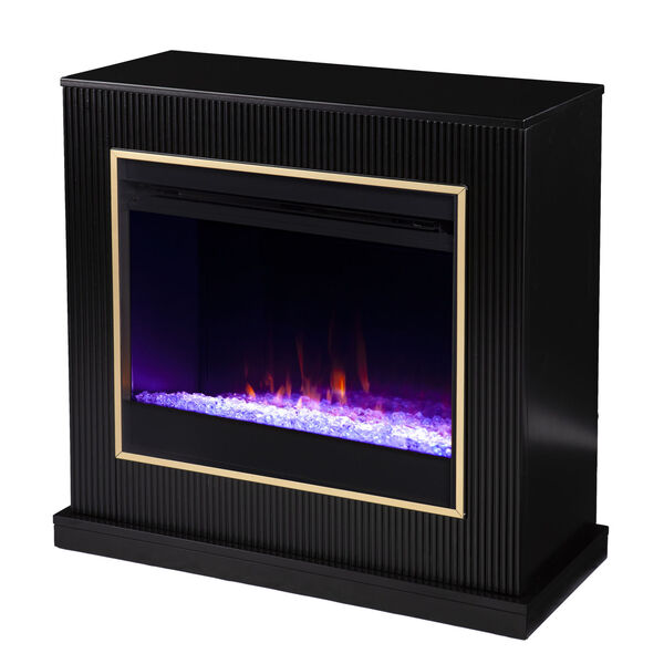 Crittenly Black Color Changing Electric Fireplace, image 2