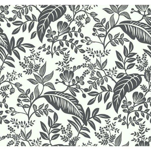 Rifle Paper Co. Black and White Canopy Wallpaper, image 2