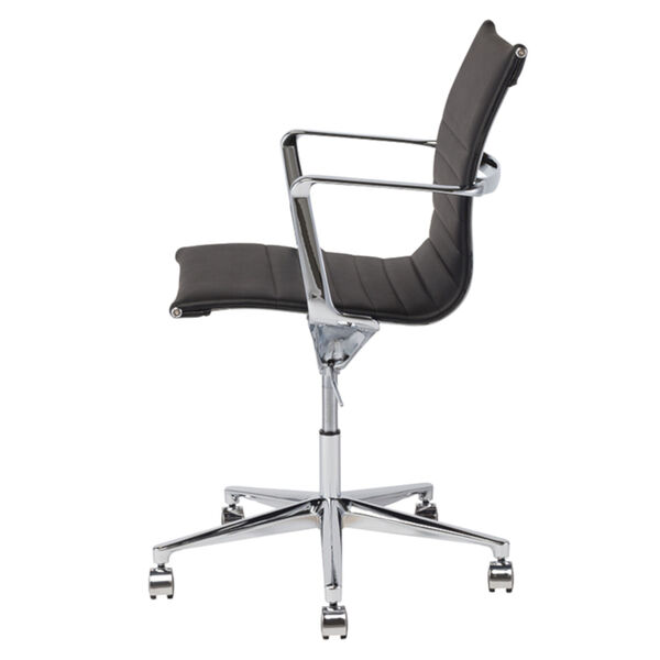Antonio Black and Silver Office Chair, image 3