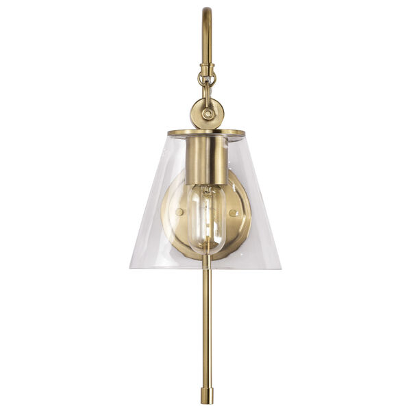 Dover Vintage Brass One-Light Wall Sconce, image 3