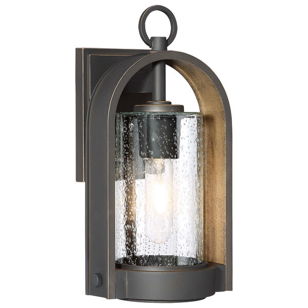 Kamstra Oil Rubbed Bronze with Gold Highlights 14-Inch One-Light Outdoor Wall Sconce, image 1