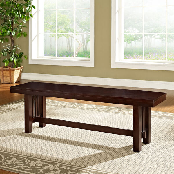 Cappuccino Wood Bench, image 1