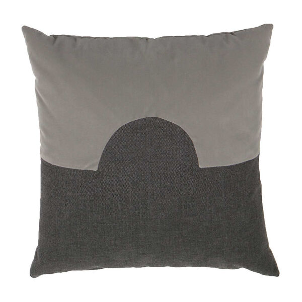 Eclipse Pewter and Stone 24 x 24 Inch Pillow with Knife Edge, image 1