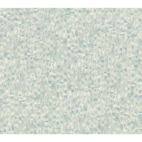 Stonecraft Mother Of Pearl Blue and Green Peel and Stick Wallpaper, image 2