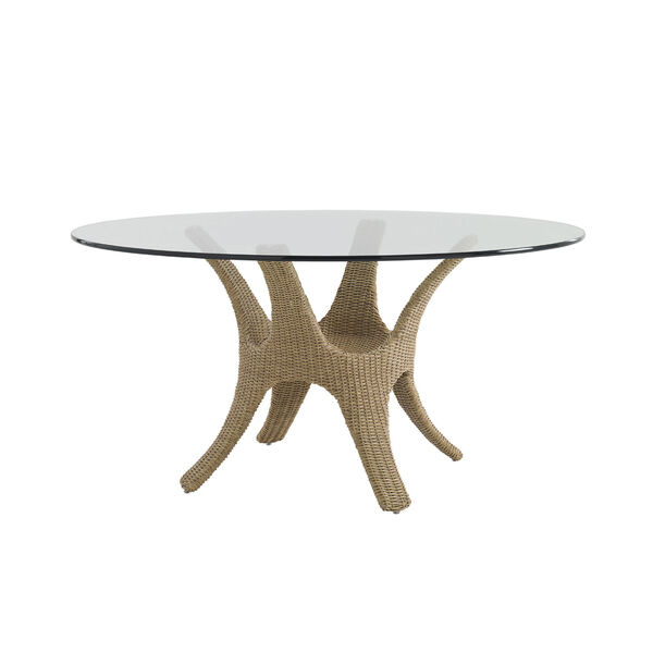 Aviano Brown Dining Table with Glass Top, image 1