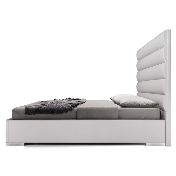 Bristol Pearl Gray Eco Leather King Bed, image 3
