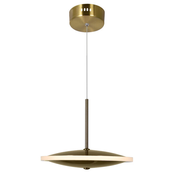 Ovni Brass Eight-Inch LED Pendant, image 6
