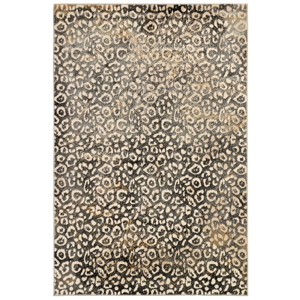 Liora Manne Soho Black 39 x 59 Inches Leopard Print Indoor Rug, image 1