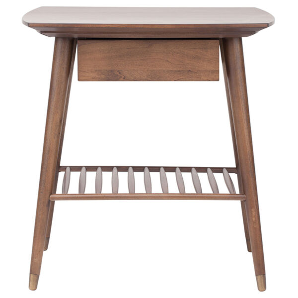 Ari Walnut 25-Inch High Side Table, image 2