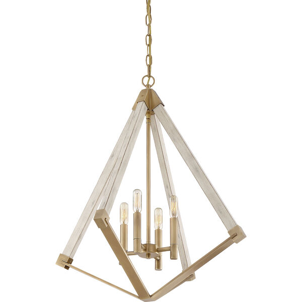Cooper Weathered Brass Four-Light Pendant, image 3