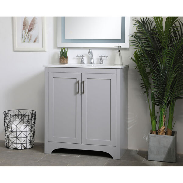 Moore Gray 30-Inch Vanity Sink Set, image 3