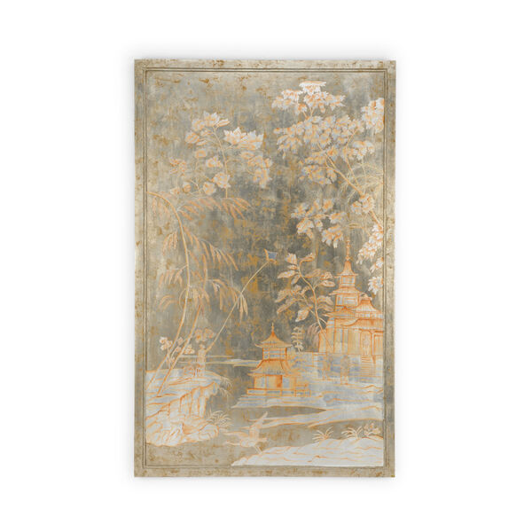 Brown Chinoiserie Panel Right Wall Art, image 1