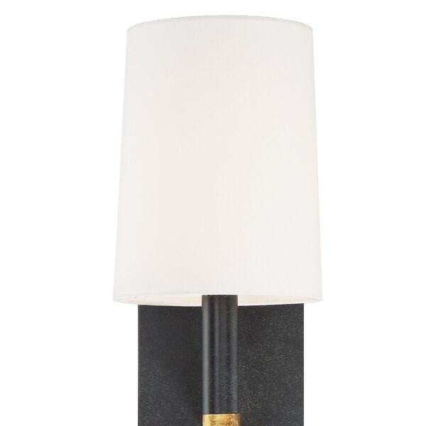 Weston Black and Antique Gold Six-Inch One-Light Wall Sconce, image 6