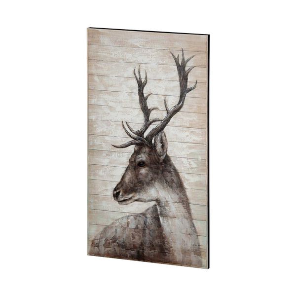 White Tail I Deer Original 36 In. x 60 In. Hand Painted Oil Painting, image 1