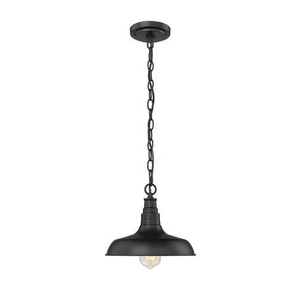 Powder Coat Black One-Light Outdoor Hanging Lantern, image 1