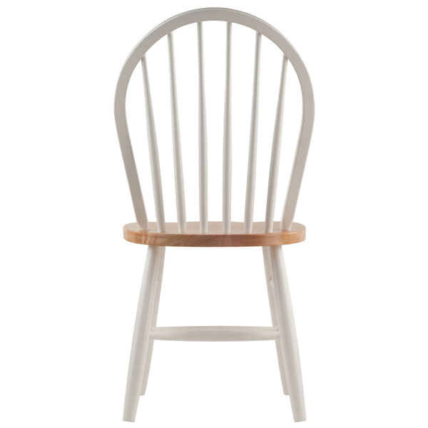 Windsor Natural and White Chair, Set of 2, image 4