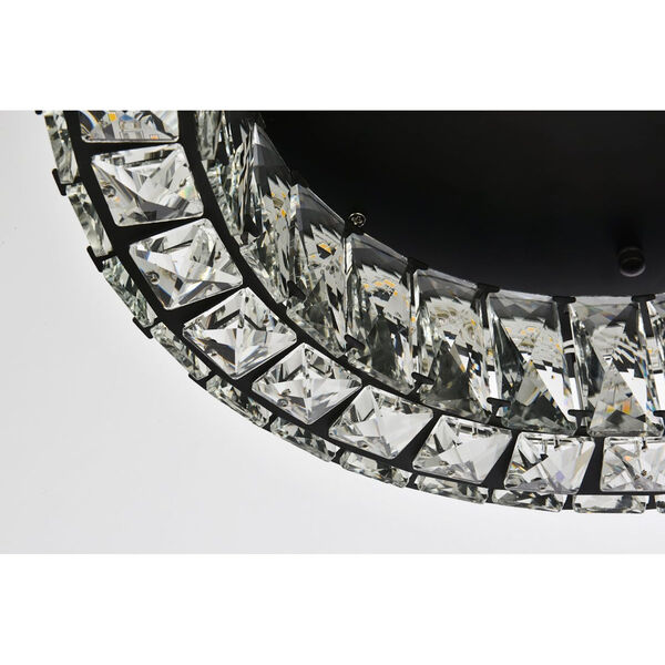 Monroe Black 18-Inch Integrated LED Flush Mount, image 5
