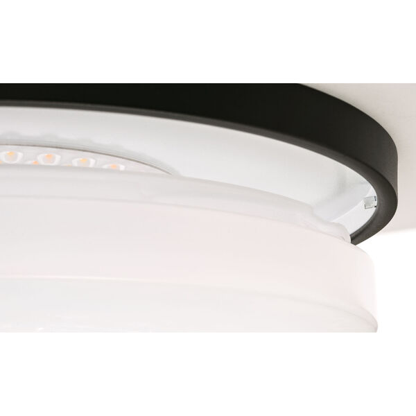 Oscar Black 11-Inch One-Light Integrated LED Flush Mount, image 4