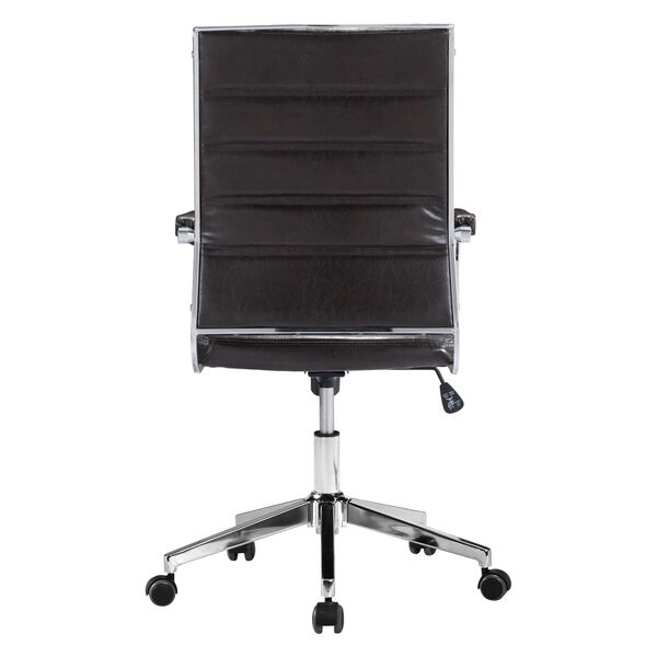 Liderato Brown and Silver Office Chair, image 5