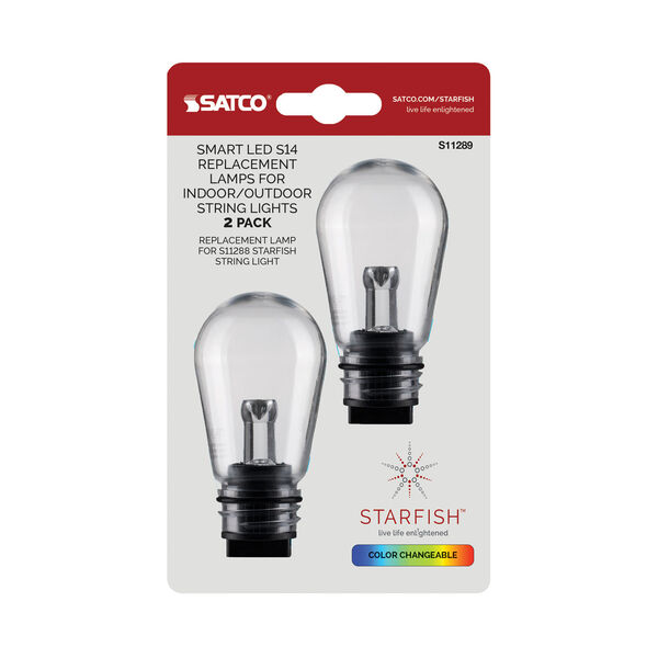 Starfish Clear LED 4-Pin S14 1W Replacement String Lamp, image 3
