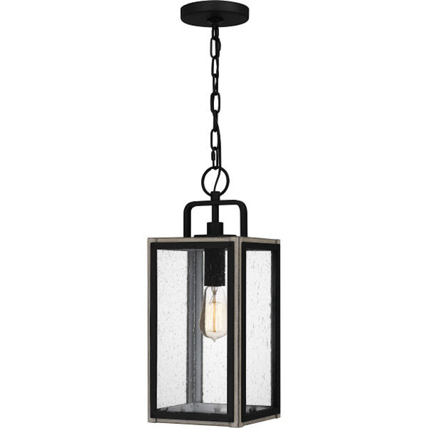 Bramshaw Matte Black One-Light Outdoor Lantern, image 1