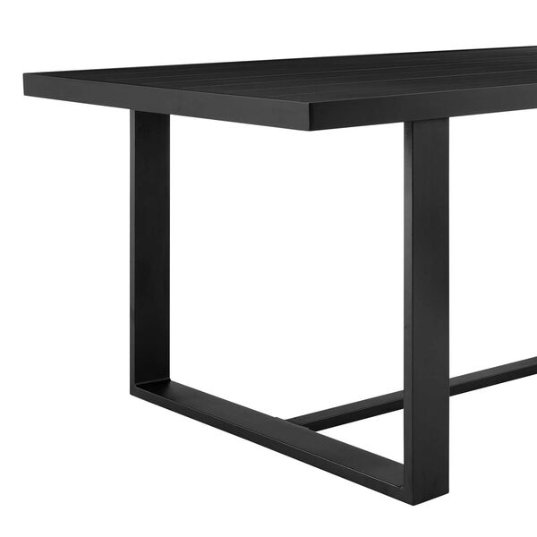 Felicia Black Outdoor Dining Table, image 3
