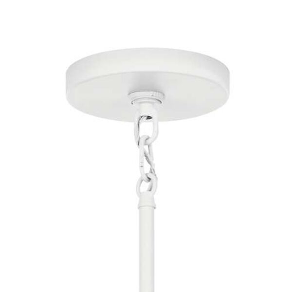 Armand White Eight-Light Chandelier, image 2