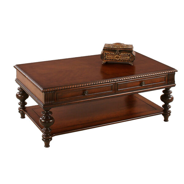 Mountain Manor Heritage Cherry Rectangular Castered Cocktail Table, image 1