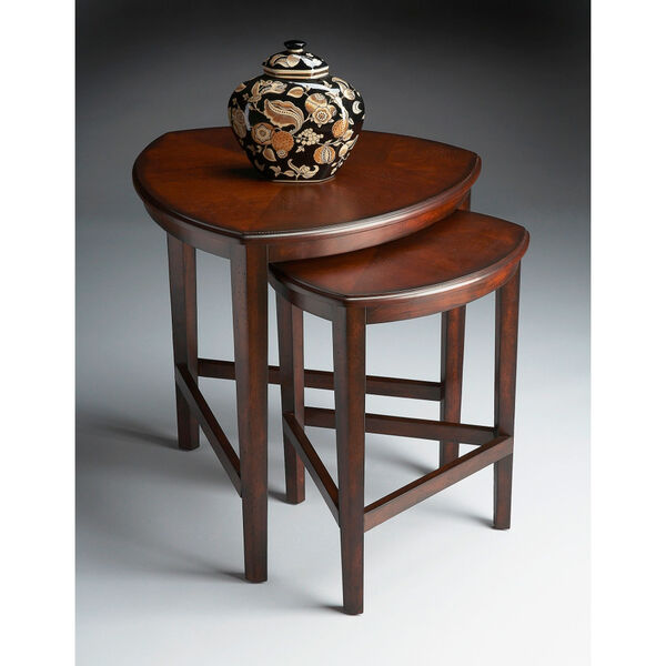 Finnegan Chocolate Triangle Nesting Tables, image 1