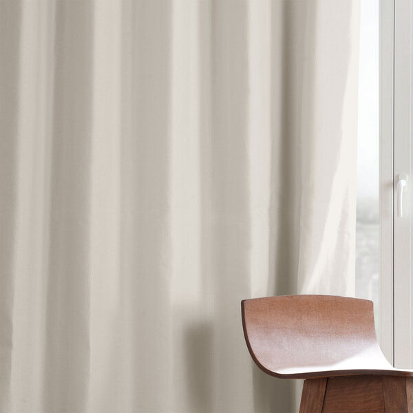 Fable Beige Dune Textured Hotel Blackout Cotton Single Panel Curtain, image 6
