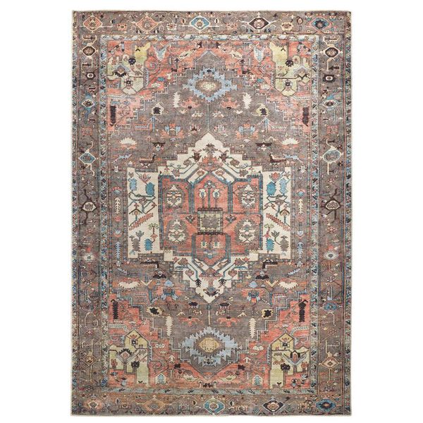 Percy Taupe Red Brown Area Rug, image 1