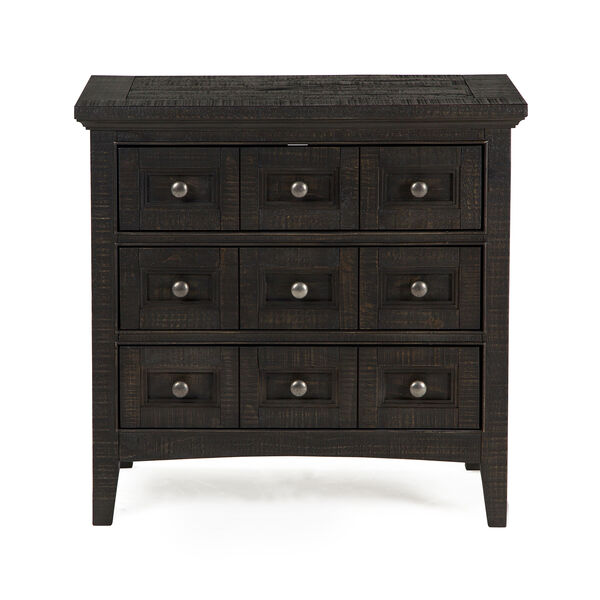 Westley Falls Relaxed Traditional Graphite 3 Drawer Nightstand, image 2