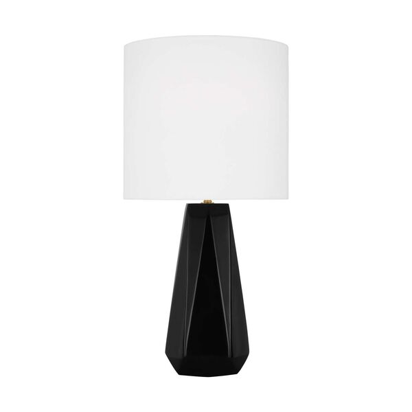Moresby Gloss Black One-Light Medium Table Lamp by Drew and Jonathan, image 1