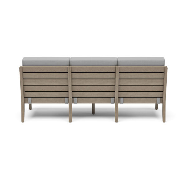 Sustain Rattan and Gray Outdoor Sofa, image 4