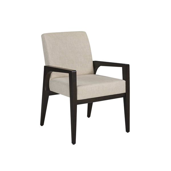 Zanzibar Espresso Cream Latham Upholstered Arm Chair, image 1
