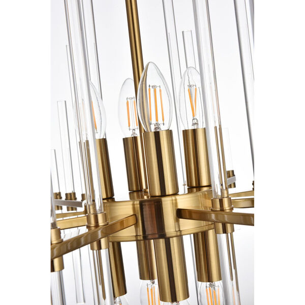 Sienna Gold Eight-Light Pendant, image 6