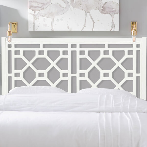 Thomas Chippendale White Queen and Full Headboard, image 3
