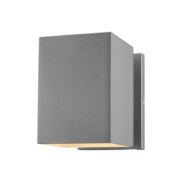 Pohl Painted Brushed Nickel Small One-Light Outdoor Wall Sconce, image 1