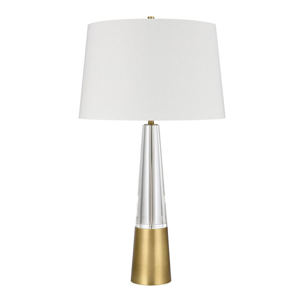 Bodil Clear and Brass 31-Inch One-Light Table Lamp, image 2