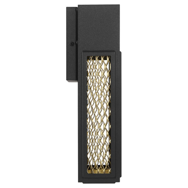 Metro Black And Gold 8-Inch Led Outdoor Wall Sconce, image 5