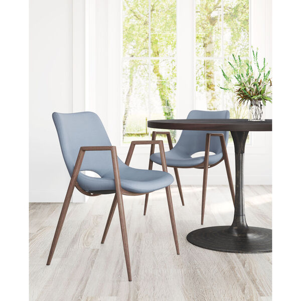 Desi Gray and Dark Brown Dining Chair, Set of Two, image 2