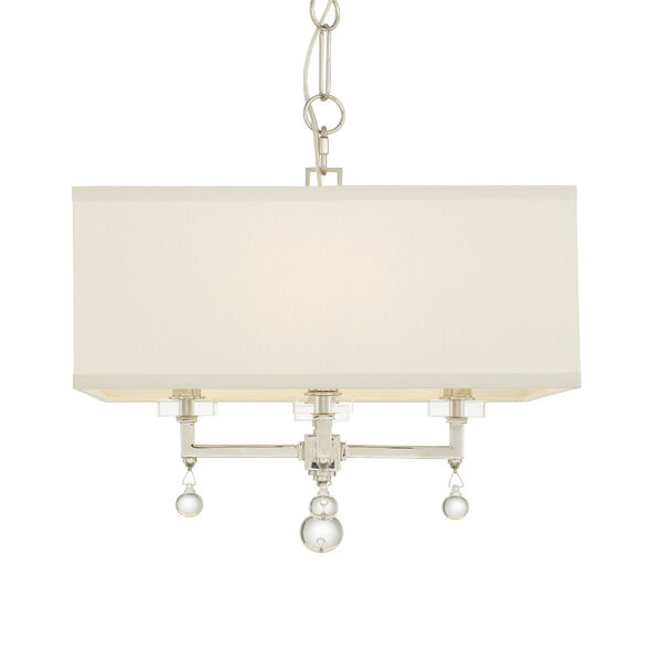Paxton Polished Nickel Four-Light Mini Chandelier, image 4