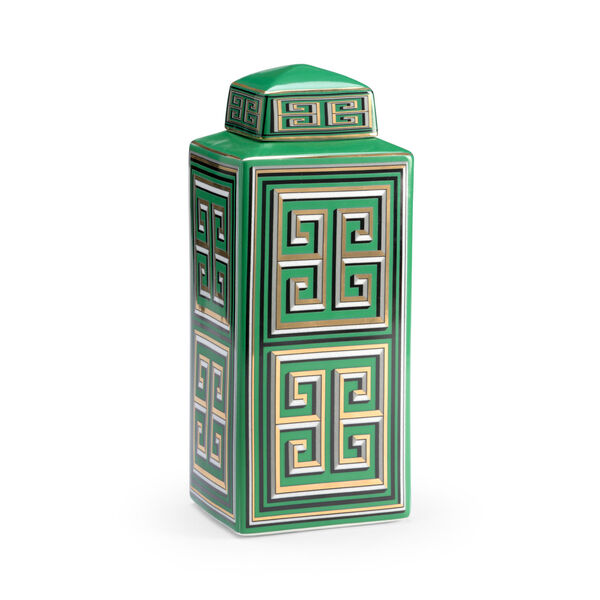 Green 14-Inch Jada Canister, image 1